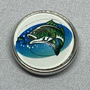 Trout - Snap Button Charm